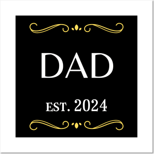 dad to be gift - dad est 2024 Posters and Art